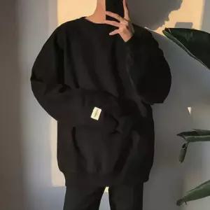 커플맨투맨 라운드티셔츠 기모 오버핏