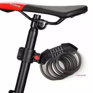 거치형 150cm 자전거자물쇠 번호키 와이어자물쇠wxy962