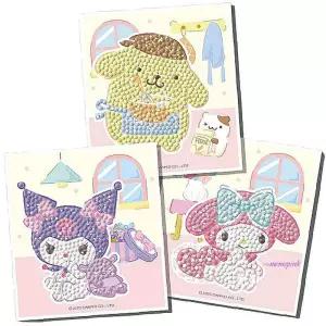 산리오 보석십자수 행복한집 2P 스티커 비즈 DIY 도안def715