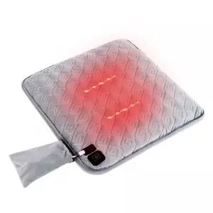 무선 온열방석 보조배터리 전기 방석 난방 그레이 휴대용