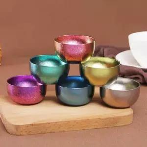 티타늄 백패킹 컵 피크닉 야외용 여행용 와인 초경량