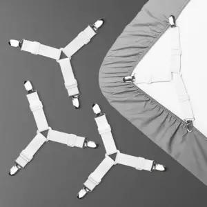 이불 침구 Y형 집게 클립 세트 침대시트고정밴드 패드 고정핀