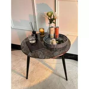 원형 자개상 자개 나전칠기 호족반 테이블 찻상 다과상