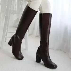 인기상품 여성 롱부츠 니하이 통굽 하이힐 겨울 데일리부츠 4컬러 [WFJOQ95_260323]