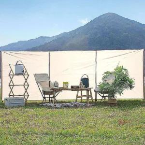 캠핑 윈드 스크린 타프 사이드월 바람막이ijk554