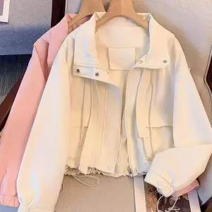 [아리엘스타일]스트링 크롭핏 캐주얼바람막이자켓 에트몽자켓