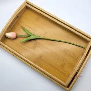 대나무 대형 우드 트레이 손잡이zab091