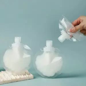 지퍼백 주방잡화 원형 비닐팩 소분 파우치 투명 리필 용기 100ml