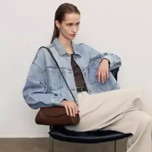 여성용 데님 오피스룩 빈티지 재킷 초가을 숏코트 클래식 MF3