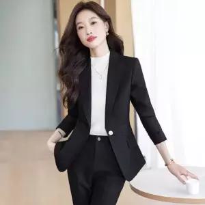 여자 가을 정장 자켓 옷 버건디 코트 양복 ST3