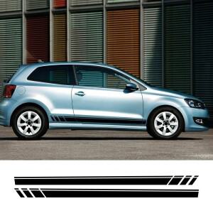 폭스바겐 폴로 6R 6C 9N2 9J GTI 자동차 개조용 PVC 레이싱  데칼 튜닝 액세서리 2개