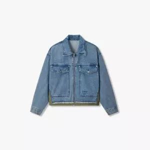 보브 우븐 믹스 데님 집업자켓7156210001 국내매장판 1710262