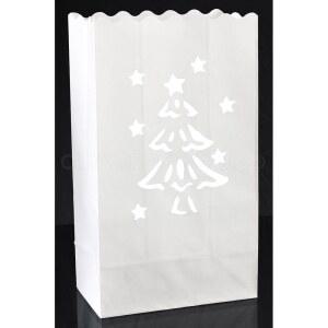 클레버딜라이트 화이트 크리스마스 트리 루미너리 카운트 20 루미나리아 홀리데이