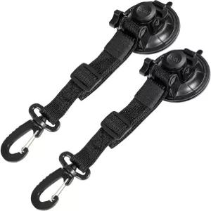 후크 타이 다운 고정 기능이 있는 REDCAMP 헤비 듀티 흡입 컵 앵커 자동차 RV 트렁크 창문 유리용 강력한