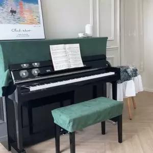 피아노 덮개 커버 전자 벨벳 그랜드 스툴 먼지 건반 학원
