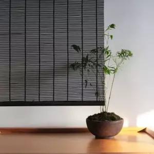 대나무 롤러 블라인드 발코니 인테리어 거실 창문 가림막 차양