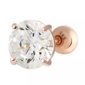 14K GOLD 베이직 5mm 큐빅 로즈골드 금 피어싱