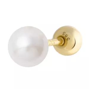 14K GOLD 4mm 담수 진주 골드 금 피어싱