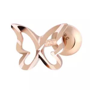 14K GOLD 컷팅 나비 베이직 금 피어싱