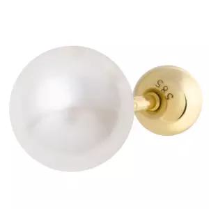 14K GOLD 5mm 담수 진주 골드 금 피어싱