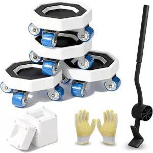 휠이 달린 필로순 가구 슬라이더 360° 회전 이동기 세트 인형 롤러 소파 냉장고 세탁기 키첸 가전제품