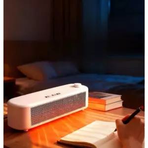 초강력 미니 탁상용 난방기 키보드 온풍기 데스크형 손난로 무광 속풍기 500W 노브 조절