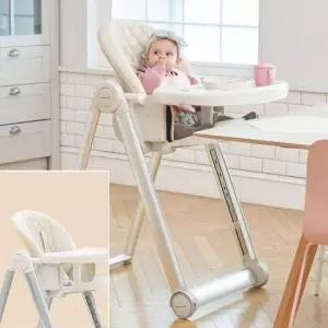 유아용의자 영유아 멀티체어 이유식의자 식탁의자 베이지