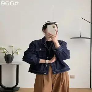 여성용 청 빈티지 캐주얼 싱글 자캣 터틀넥 자켓 정품 다운 코트 admr1