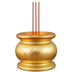 LED 전자 향로 양초 전자향로등 충전 양초대 부귀영화 ASE 4211 예불 대만