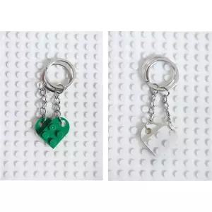 하트 키링 이니셜 커플 커스텀  블럭