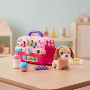 브이텍 강아지돌보기 놀이세트 전자식 애완동물 멜로디 장난감 유아 애착인형 펫케이지 반려동물