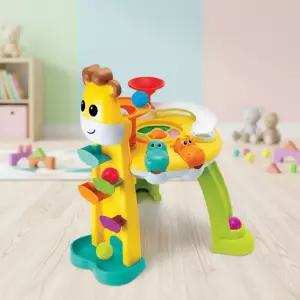 비키즈 플레이 테이블 기린 모양 캐릭터 공놀이 불빛 케릭터 태이블 소리 플래이