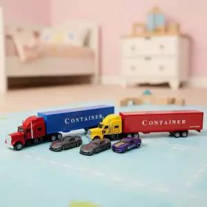 이종욱토이 UK메탈 트레일러 세트 컨테이너 트럭 미니카 자동차 피규어 중장비 다이캐스트