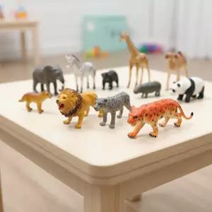 이종욱토이 자연은살아있다 야생탐험 (중형) 교육용 모형 미니 동물 피규어 세트 14p