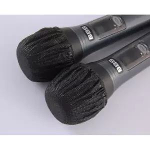 꾹상점1  검정 위생 노래방 커버 덮개 마이크 일회용 2개입