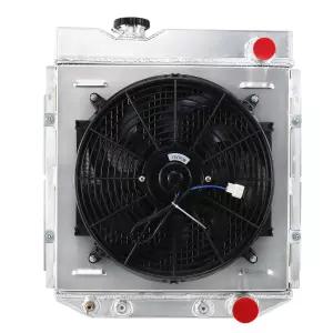 1960-1966 포드 머스탱 혜성 Falcon V8 AT/MT 자동차 성능 라디에이터용 CFOTIXAR 3열 라디에이터 슈라우드