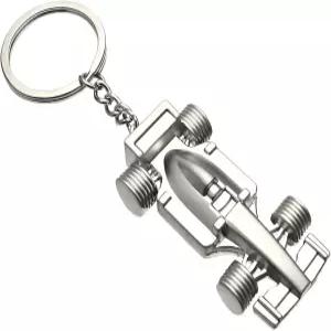 ZIMISI 3D F1 레이스카 키 체인 아연 헤비 듀티 남자친구를 위한 오토 포브 장식 액세서리 (홀로우)