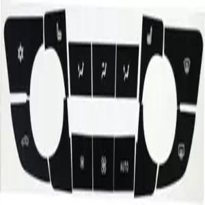 뷰익 리갈 ( 2008-2013 ) 수리 마모 버튼 로터리 에어컨 스위치 블랙 TR003에 적합한 일반 자동차 스티커