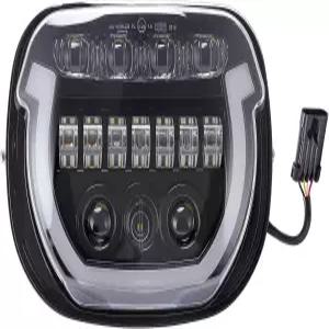 브레이브마 LED 헤드라이트 모터사이클 프론트 램프 방향 지시등 할리 스트리트 글라이드 CVO 2023-2025에