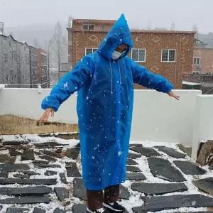 성인용 아웃도어 우비 레인코트 블루