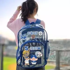 [네오플레인]투명 야구장 직관 응원 백팩 스포츠 백 여행 물놀이 PVC 다용도 멀티 가방