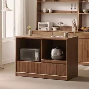 헤이즐 원목 광파오븐 아일랜드 홈바 식탁 렌지대 1200x600 GM533