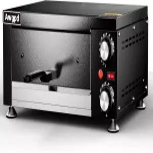 Awgpd 전기 피자 오븐 실내 조리대 상용 메이커 기계 타이머 스테인리스 스틸 쿠커 포함 상업용 및 가정용