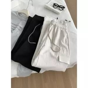 여자 팬츠 가을 커프스 아웃도어 붐 와이드 통 슬림핏 러블리한 카고 인기3