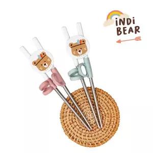 인디베어 교정젓가락 유아 오른손 왼손 연습용 젓가락 국내생산