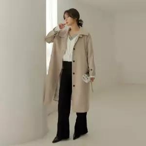 [66-110] 레혼 스트랩 싱글 트렌치 BBY