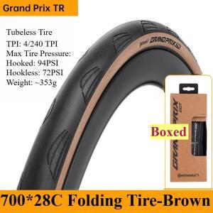 콘티넨탈 타이어 그랑프리 TR 폴딩 클린처 튜브리스 레디 자전거 타이어 GP5000 펑크 방지 (박스 포장)