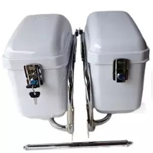 스쿠터 사이드박스 ABS 좌우쌍 열쇠포함 대용량