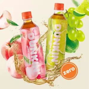 던킨 제로 아이스티 화이트피치 샤인앤라임 500ml 24개 GST