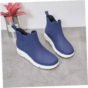 남성 슬립온 워커 방수 고무창 미끄럼방지 밑창 장마철 야외활동 낚시 농사 작업용